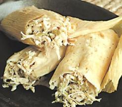 LARGE CHICKEN TOMATILLO TAMALES